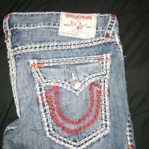 True religion double stitch jeans